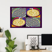 チョクリ霊気癒しシンボル ポスター (ホームオフィス)