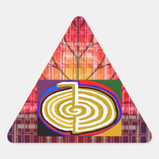 チョクリrekihealingsymbol癒し 三角形シール (正面)