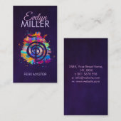 チョクレイインカラフル（ばちゃばちゃ）跳ねる 名刺 (正面/裏面)