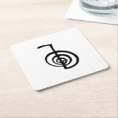 チョクレイ霊気保護シンボルコースター スクエアペーパーコースター (アングル)