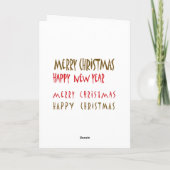 チョクレイ – 霊気メリークリスマス シーズンカード (裏面)