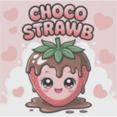 チョコいちご シール (正面)