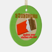 チョコおもしろいことわざクリスマスオーナメント セラミックオーナメント (右)