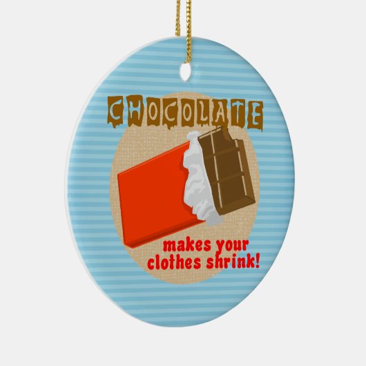 チョコおもしろいことわざクリスマスオーナメント セラミックオーナメント (右)