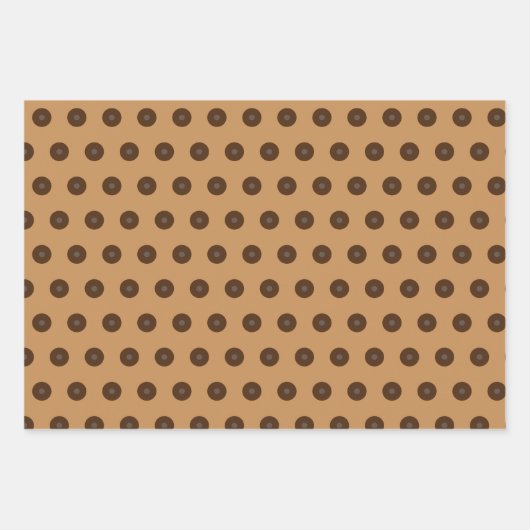 チョコおもしろいトリートラベルという名前のチョコホリック ラッピングペーパーシート (正面3)