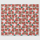 チョコおもしろいラダシュントのクリスマスパターン ラッピングペーパー (フラット)