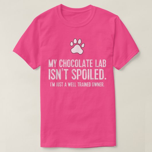 チョコおもしろいラボ犬Tee My Chocolate Lab Not Tシャツ (デザイン正面)