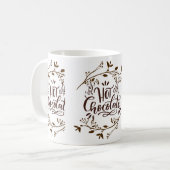 チョコおもしろいレート コーヒーマグカップ (正面左)