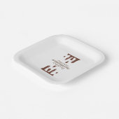 チョコおもしろいレート ペーパープレート (傾斜あり)