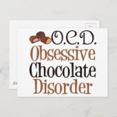 チョコおもしろいレート ポストカード (正面/裏面)