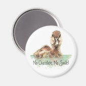 チョコおもしろいー無し、スマイル無し怒、アヒル、バードー マグネット (正面/裏面)