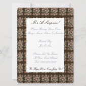 チョコかわいらしレート紙招待状 招待状 (裏面)