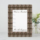 チョコかわいらしレート紙招待状 招待状 (スタンド正面)