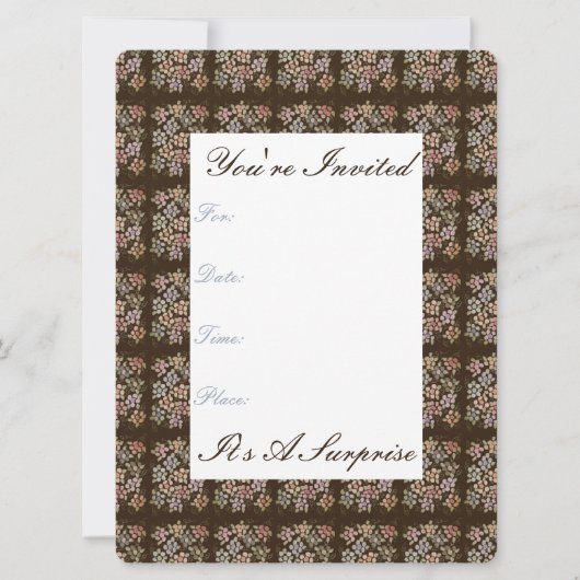 チョコかわいらしレート紙招待状 招待状 (正面)