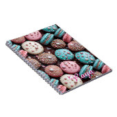 チョコかわいらし・ブルー・ピンクマカロン ノートブック (右側)