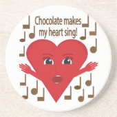 「チョコで歌うハート!」 歌うハート コースター (正面)