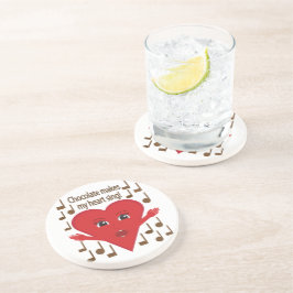 「チョコで歌うハート!」 歌うハート コースター