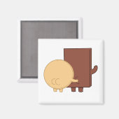 チョコとパンケ遊ーキのモード マグネット (正面/裏面)