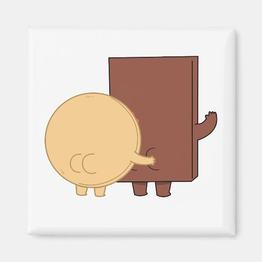 チョコとパンケ遊ーキのモード マグネット (正面)