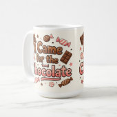 チョコのために来た コーヒーマグカップ (正面左)