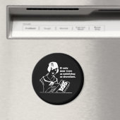 チョコもしトTシャツと同じくらい満足できる男性しかいなかった マグネット (インサイチュ (食洗機))