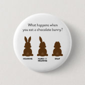 チョコもしバ食べニーは? 缶バッジ (正面)