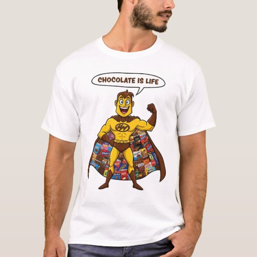 チョコアーティザン: 愛情込めて作りました Tシャツ (正面)