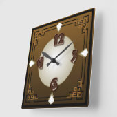チョコアートデコ スクエア壁時計 (傾斜)