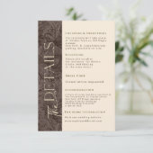 チョコエレガントモカの結婚詳細カード エンクロージャーカード (スタンド正面)