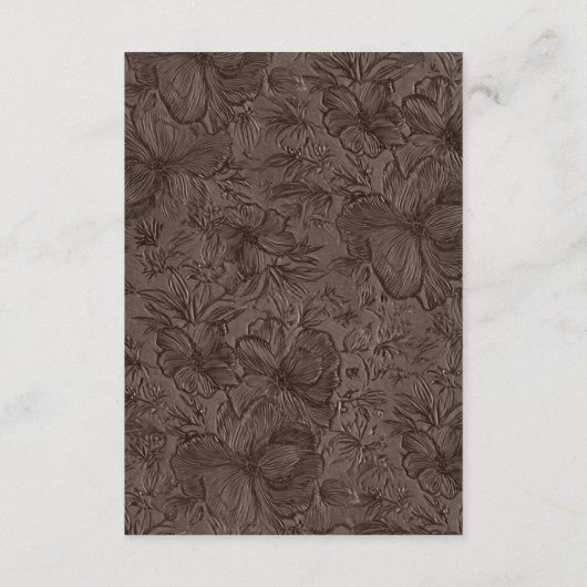 チョコエレガントモカの結婚詳細カード エンクロージャーカード (裏面)