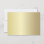 チョコエレガントレットブラウン&金ゴールドフローラ結婚ズ セーブザデート (裏面)