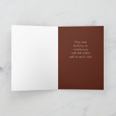 チョコエレガントレートお誕生日ケーキ カード (内部)