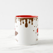 チョコカスタムコレートコーヒーマグ ツートーンマグカップ (中央)