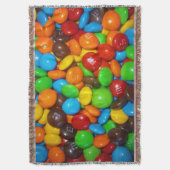 チョコカラフルキャンディ スローブランケット (正面縦)