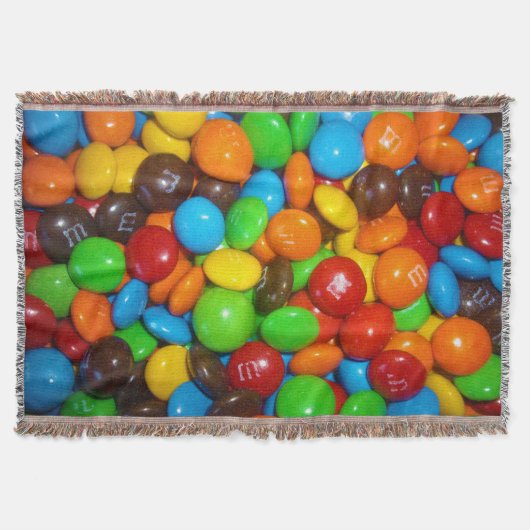 チョコカラフルキャンディ スローブランケット (正面)