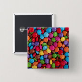 チョコカラフルキャンディ 缶バッジ (正面&裏面)