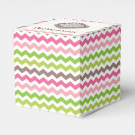 チョコカラフルトストライプトリュフ付きシェブロン フェイバーボックス