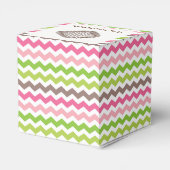 チョコカラフルトストライプトリュフ付きシェブロン フェイバーボックス (裏面サイド)