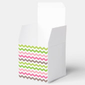 チョコカラフルトストライプトリュフ付きシェブロン フェイバーボックス (オープン)