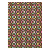 チョコカラフルレートのドーナツ型 テーブルクロス (正面)