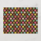 チョコカラフルレートのドーナツ型 ポストカード (正面)