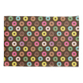 チョコカラフルレートのドーナツ型 枕カバー (裏面)