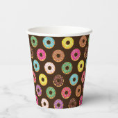 チョコカラフルレートのドーナツ型 紙コップ (裏面)