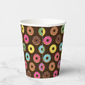 チョコカラフルレートのドーナツ型 紙コップ (右)