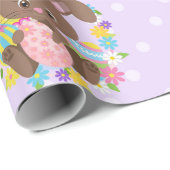 チョコカラフルートイースターバニー&エッグス ラッピングペーパー (ロールコーナー)