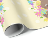 チョコカラフルートイースターバニー&エッグス ラッピングペーパー (ロールコーナー)