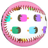 チョコカラフルー被覆アイスクリームポップソフトボール ソフトボール (正面左)