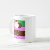 チョコクリームストロベリーアイスクリーム コーヒーマグカップ (正面左)