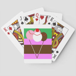 チョコクリームストロベリーアイスクリーム トランプ