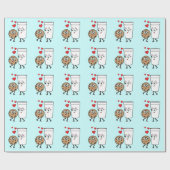 チョコチップクッキーおよびミルク ラッピングペーパー (フラット)